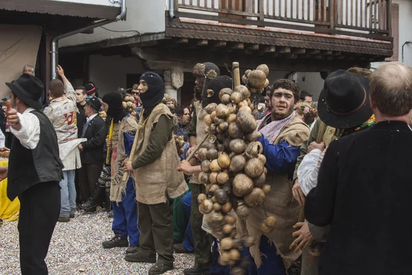 Faschingsdienstag, villanueva de la vera, caceres, extremadura, spanien — Stockfoto