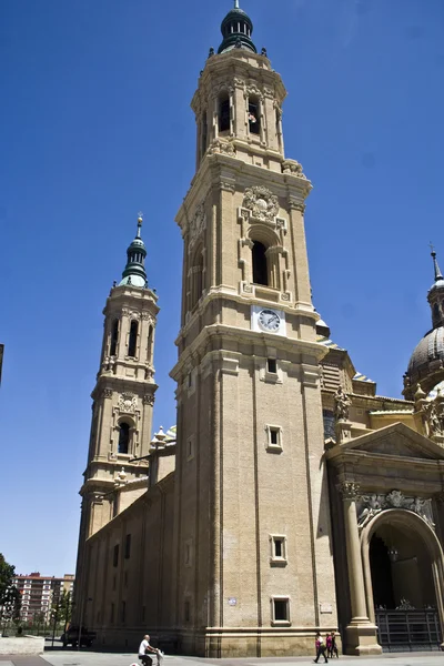 Facade of the Basilica del Pilar, Zaragoza, Spain — Stock Photo, Image