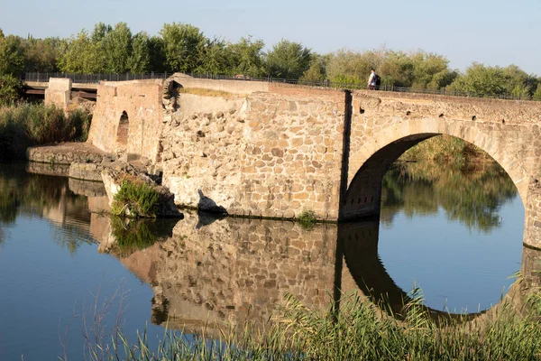 Talavera Reina Roman Bridge Tagus River — Stock fotografie