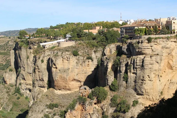 Вид Скелю Ронді Малага Іспанія Найгарніші Краєвиди — стокове фото