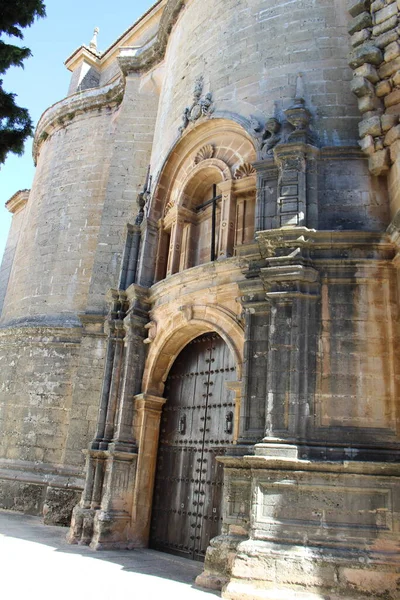 Fasáda Kostela Městě Ronda Malaga Španělsko — Stock fotografie