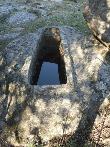 Tombes Wisigoth Dans Les Montagnes Tolède Los Navalucillos Tolède Espagne — Photo