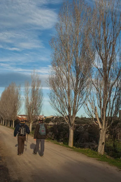 people walking, hiking in gredos, spain