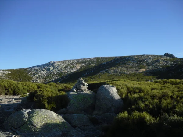 Güzel Dağ Manzarası Doğal Arka Plan Gredos Spanya — Stok fotoğraf