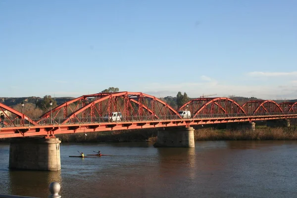 Talavera Reina Nın Demir Köprüsü Toledo Castilla Mancha Spanya — Stok fotoğraf