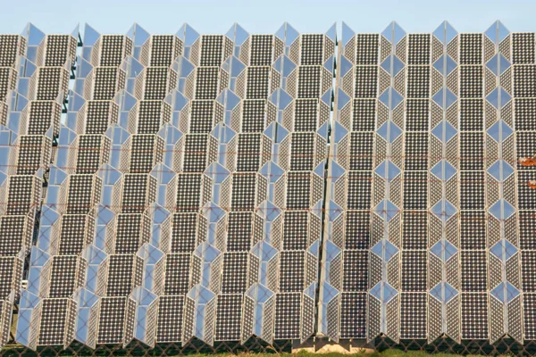 Fotovoltaická Elektrárna Solární Panely — Stock fotografie