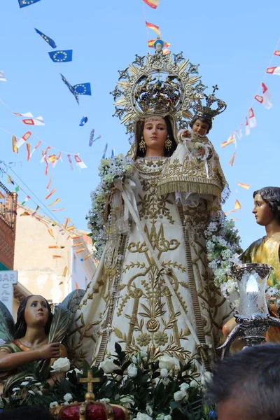 Jungfru Maria Rosario Pastores Från Staden Huerta Valdecarabanos Toledo Spanien — Stockfoto