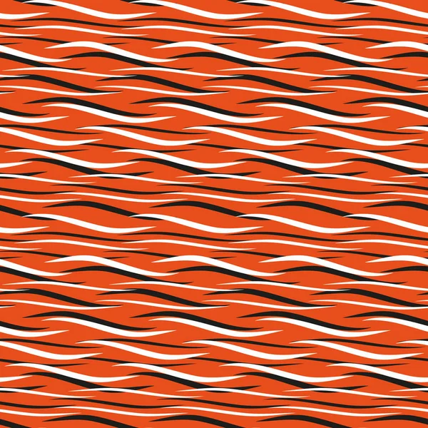 Black White Wavy Stripes Orange Background Seamless Background Any Use — Stock Photo, Image