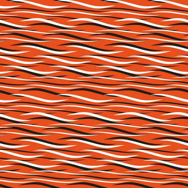 Turuncu arka planda siyah ve beyaz dalgalı çizgiler. Herhangi bir kullanım için kusursuz arkaplan.