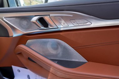 Galati, Romanya - 15 Eylül 2021: Bmw 8 Serisi 840d xdrive