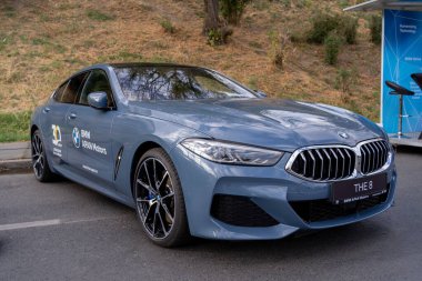 Galati, Romanya - 15 Eylül 2021: Bmw 8 Serisi 840d xdrive