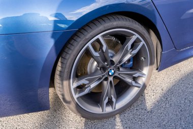 Galati, Romanya - 15 Eylül 2021 BMW M5 Serisi M550i xdrive