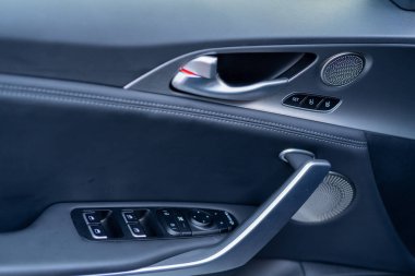 Galati, Romania - September 15, 2021: 2021 Kia Stinger GT interior view