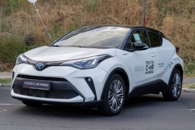 Galati, Romania - September 15, 2021: 2021 Toyota C-HR Hybrid