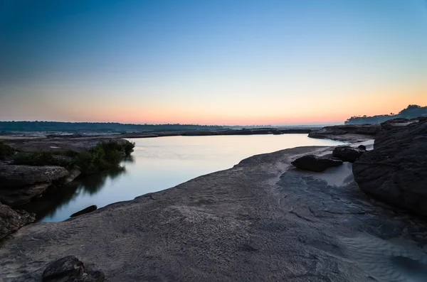 Stagno a Sampanbok, nel fiume Mekong — Foto Stock