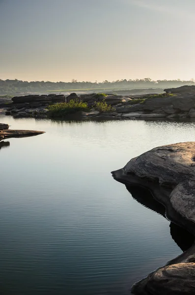 メコン川での sampanbok の池 — ストック写真