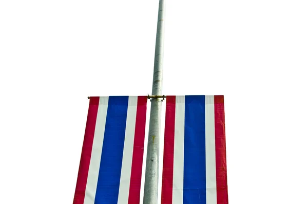 Thailands Flagge isoliert — Stockfoto