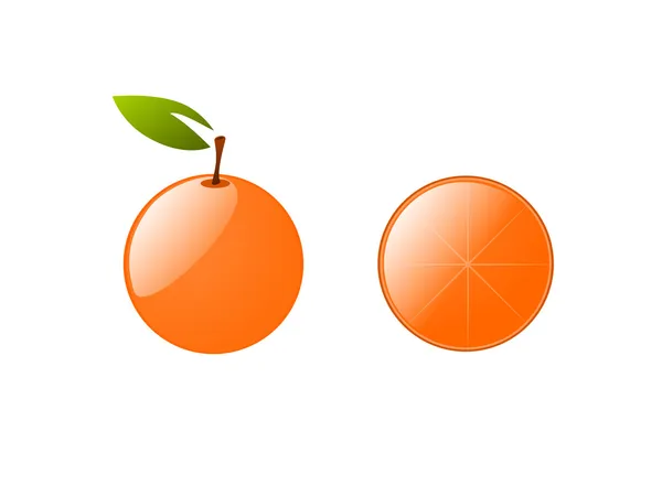 Vector naranja aislado — Archivo Imágenes Vectoriales