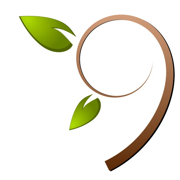 Tree green nature logo — Stock Vector