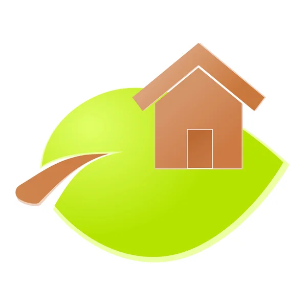 Environment home icon — Stock Vector