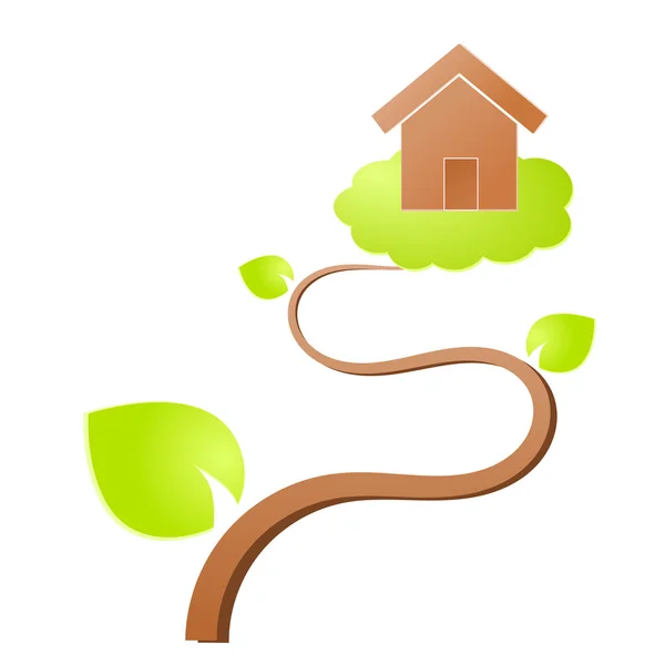 Environment home icon — Stock Vector