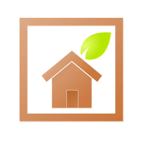 Environment home icon — Stock Vector