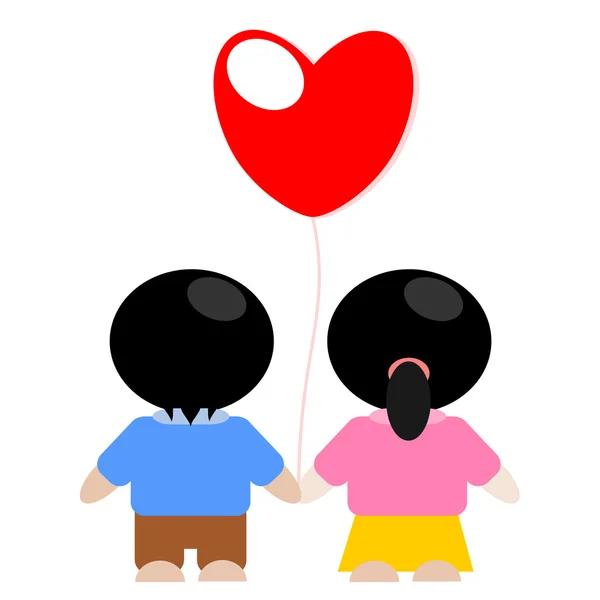 Couple amour concept vecteur — Image vectorielle