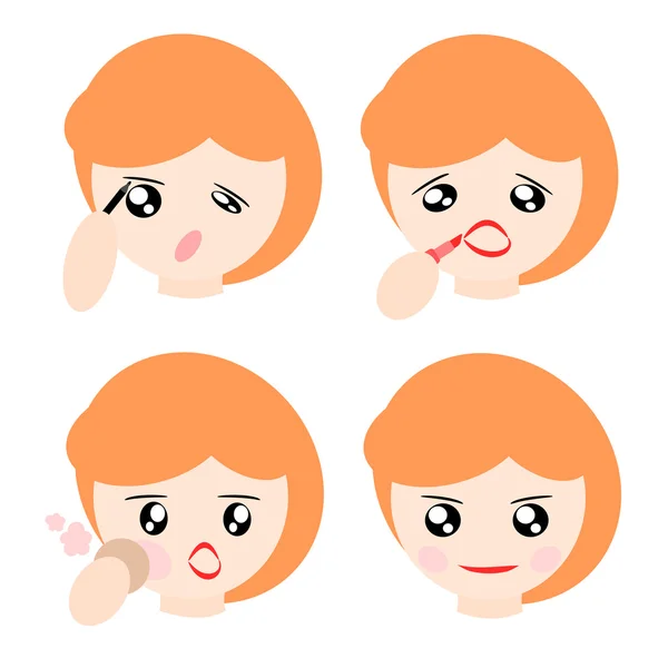 önce ve sonra kadın makyaj