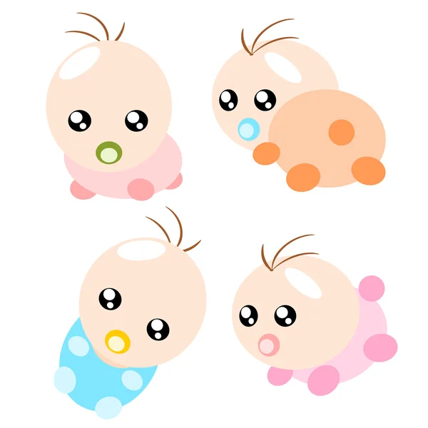 Cartoon baby illustration — Stock Vector