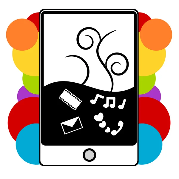 PDA telefoon illustratie — Stockvector