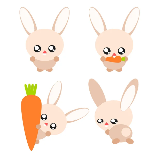 Cartoon rabbit illustration — Stock Vector