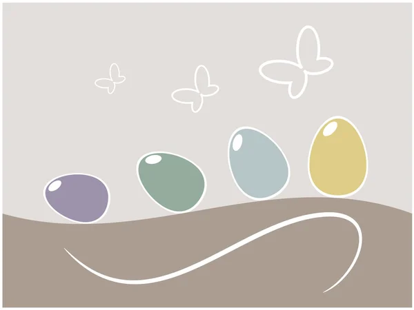 Œuf de Pâques illustration de fond — Image vectorielle