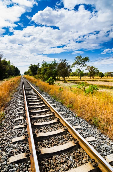 鉄道と空 — ストック写真