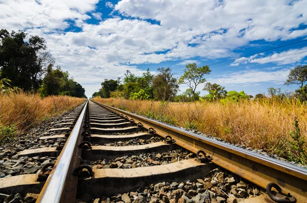 鉄道と空 — ストック写真