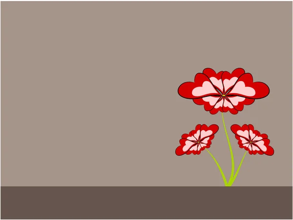 Blume Hintergrund Illustration — Stockvektor