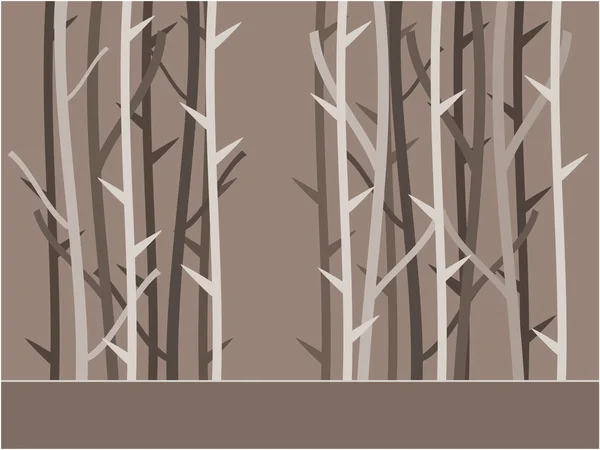 Träd bakgrund illustration — Stock vektor
