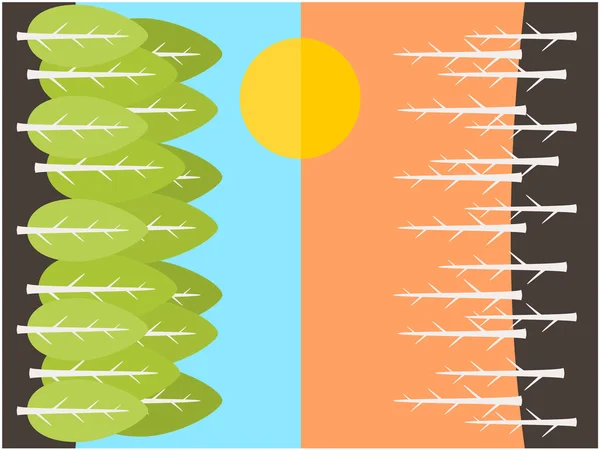 Árbol fondo ilustración — Archivo Imágenes Vectoriales