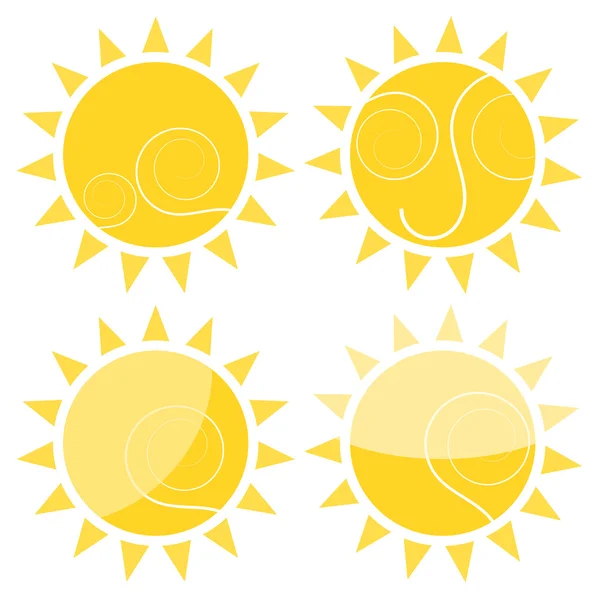 Illustrazione del sole — Vettoriale Stock