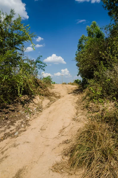 Estrada e céu — Fotografia de Stock