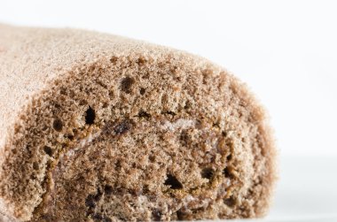 rulo kek çikolata ve krema