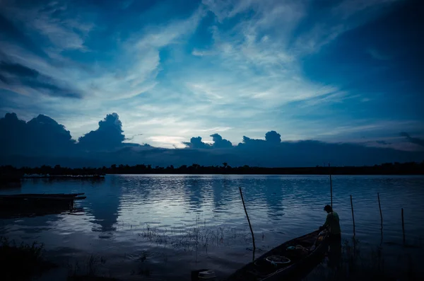 Rivier in thailand — Stockfoto