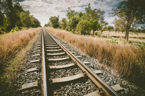 鉄道と空 — ストック写真
