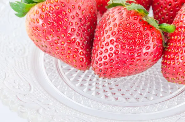 有机草莓果实 — 图库照片