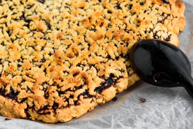 Ev yapımı turta, her amaç için harika bir tasarım. Üst görünüm.