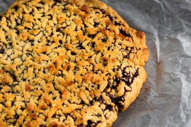 Ev yapımı turta, her amaç için harika bir tasarım. Üst görünüm.