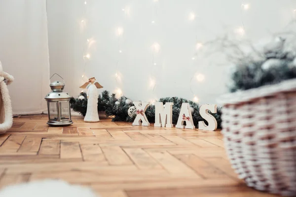 Decorate House Christmas New Year Figurine Angel Christmas Tree Garland — Stockfoto