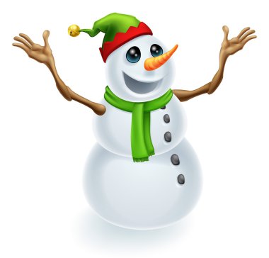 mutlu Noel kardan adam