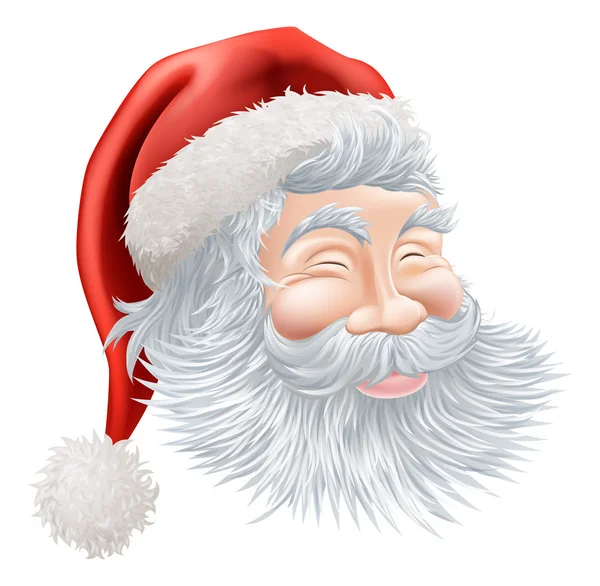 Christmas Santa Claus Face — Stock Vector