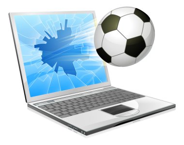 futbol futbol laptop concept