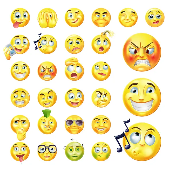 Emoticones — Archivo Imágenes Vectoriales